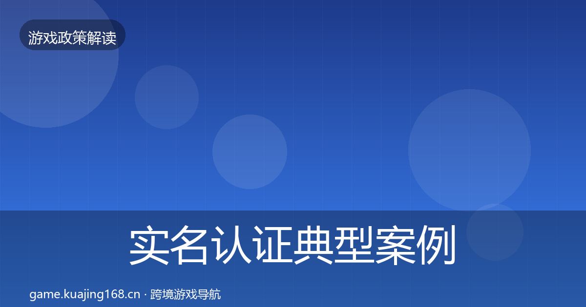 实名认证典型案例解析要点梳理·第503篇