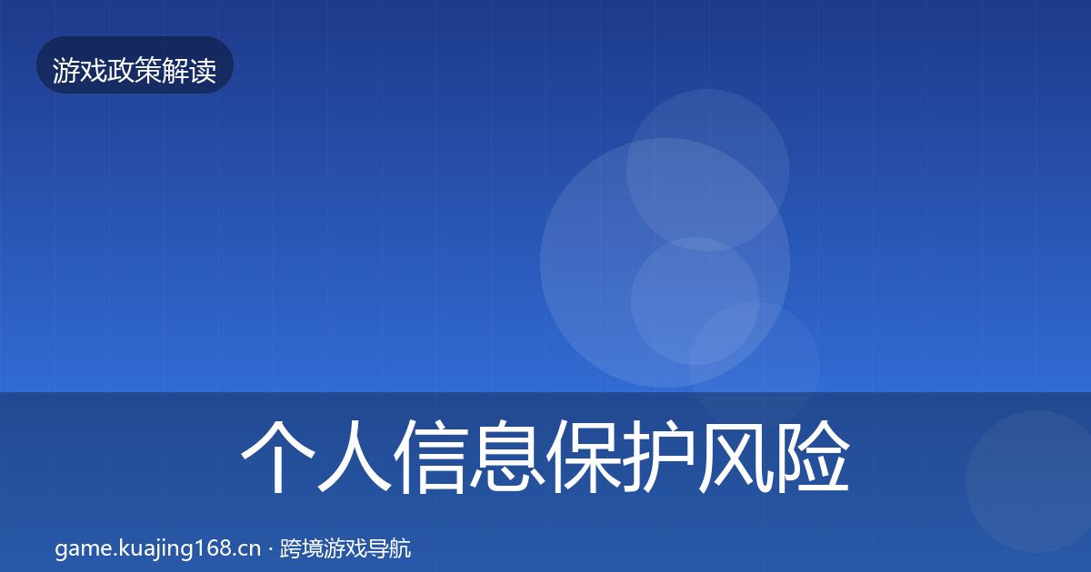 个人信息保护风险预警清单要点梳理·第507篇