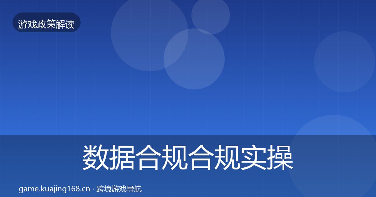数据合规合规实操指南要点梳理·第531篇