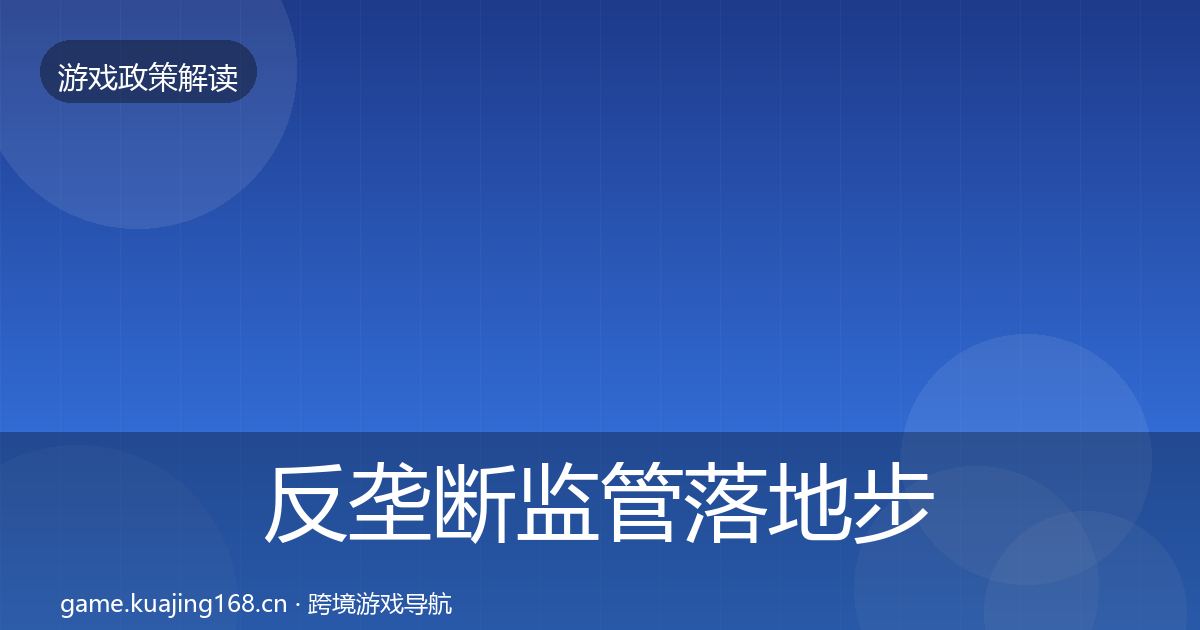 反垄断监管落地步骤入门到进阶·第554篇