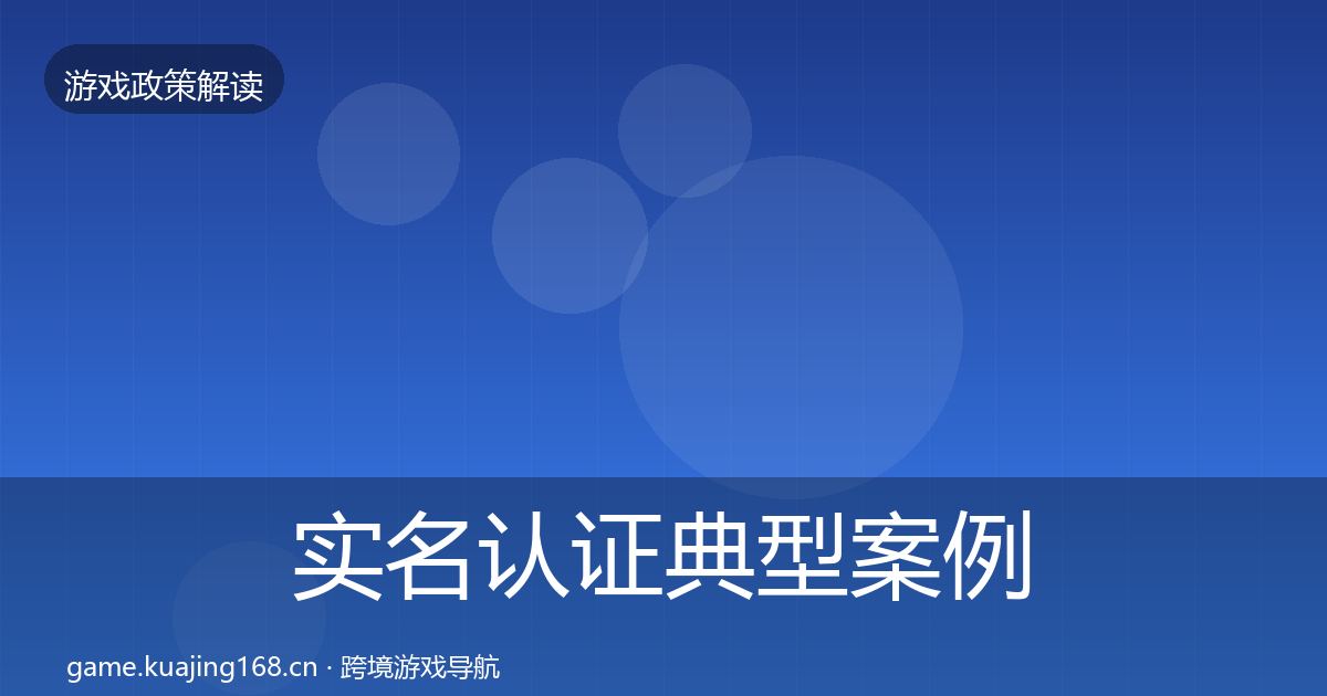 实名认证典型案例解析要点梳理·第703篇