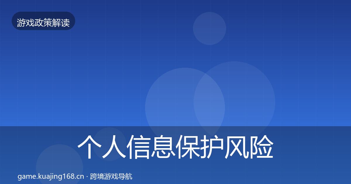 个人信息保护风险预警清单要点梳理·第747篇