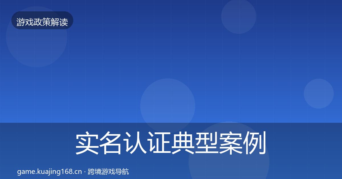 实名认证典型案例解析要点梳理·第783篇