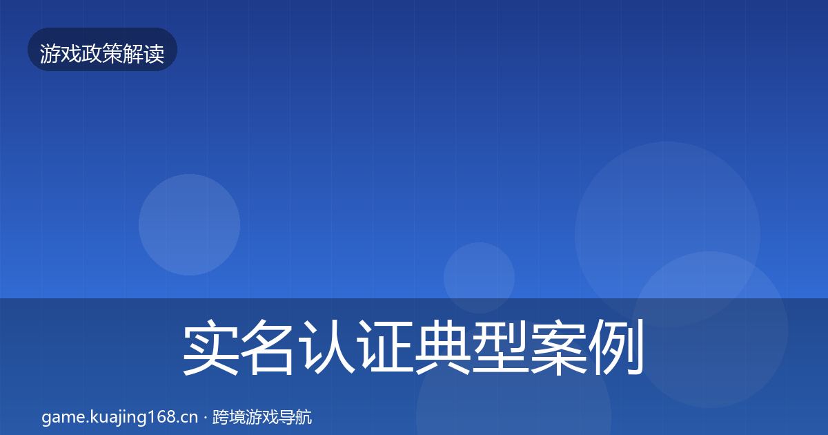 实名认证典型案例解析要点梳理·第903篇