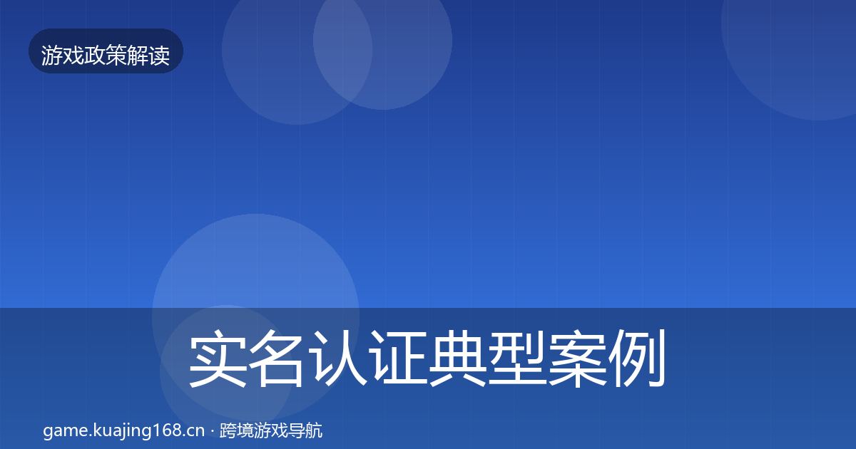 实名认证典型案例解析要点梳理·第943篇