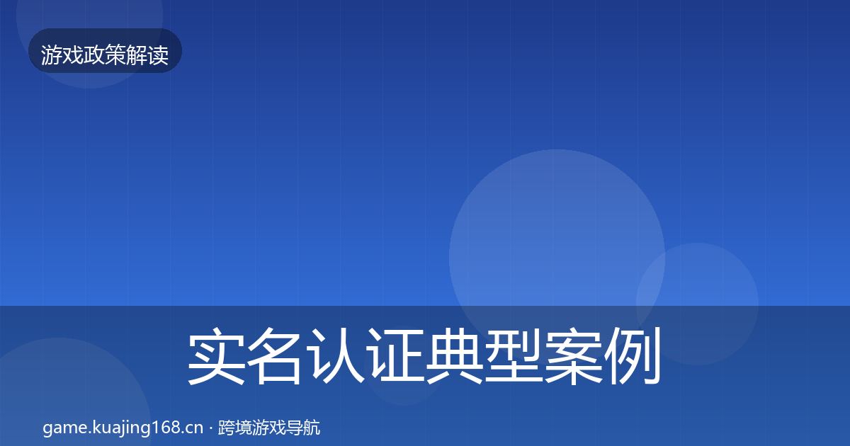 实名认证典型案例解析要点梳理·第983篇
