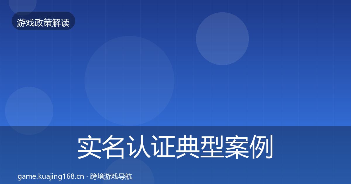 实名认证典型案例解析要点梳理·第1023篇