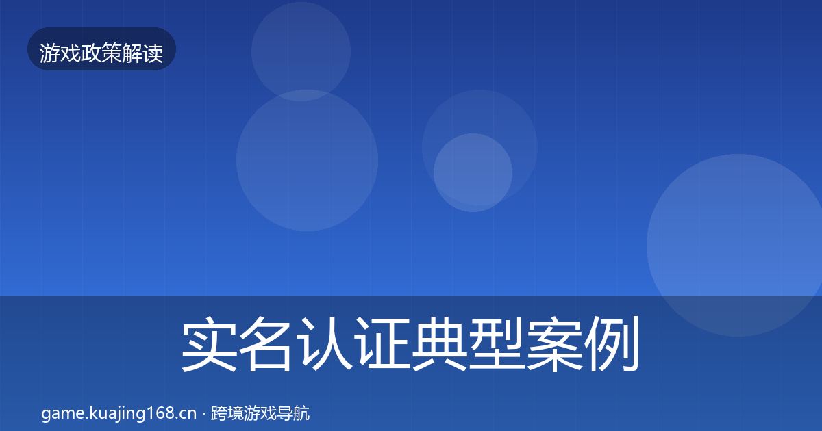 实名认证典型案例解析要点梳理·第1063篇