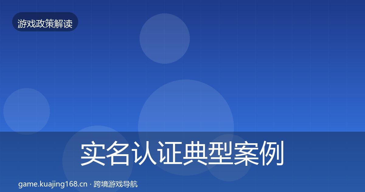 实名认证典型案例解析要点梳理·第1103篇