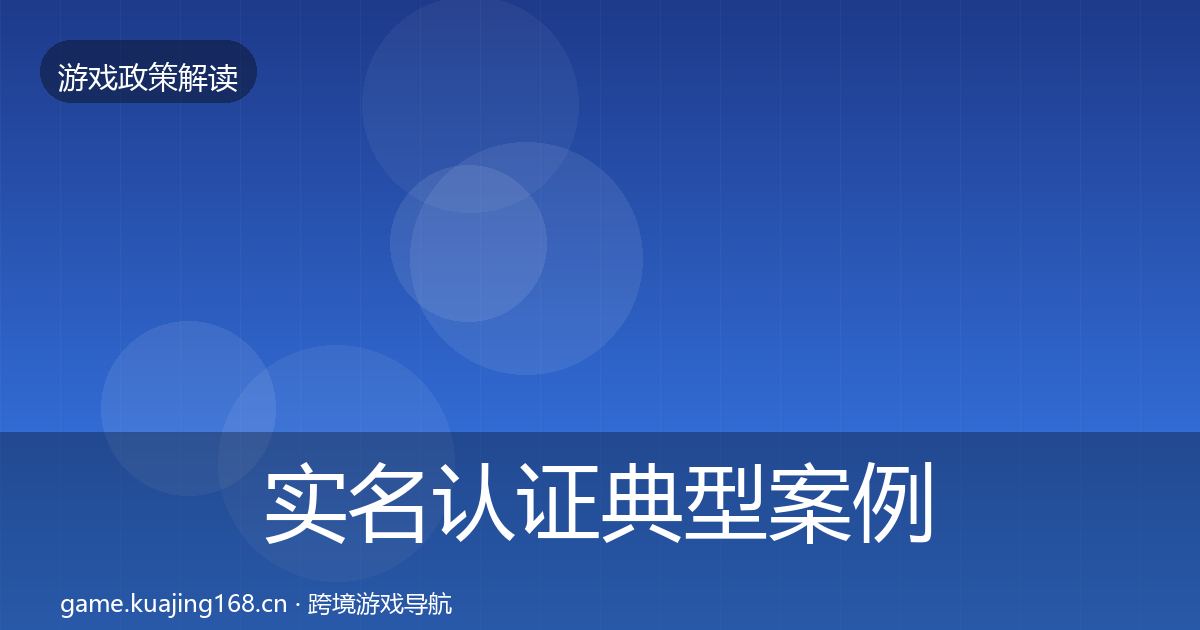 实名认证典型案例解析要点梳理·第1143篇