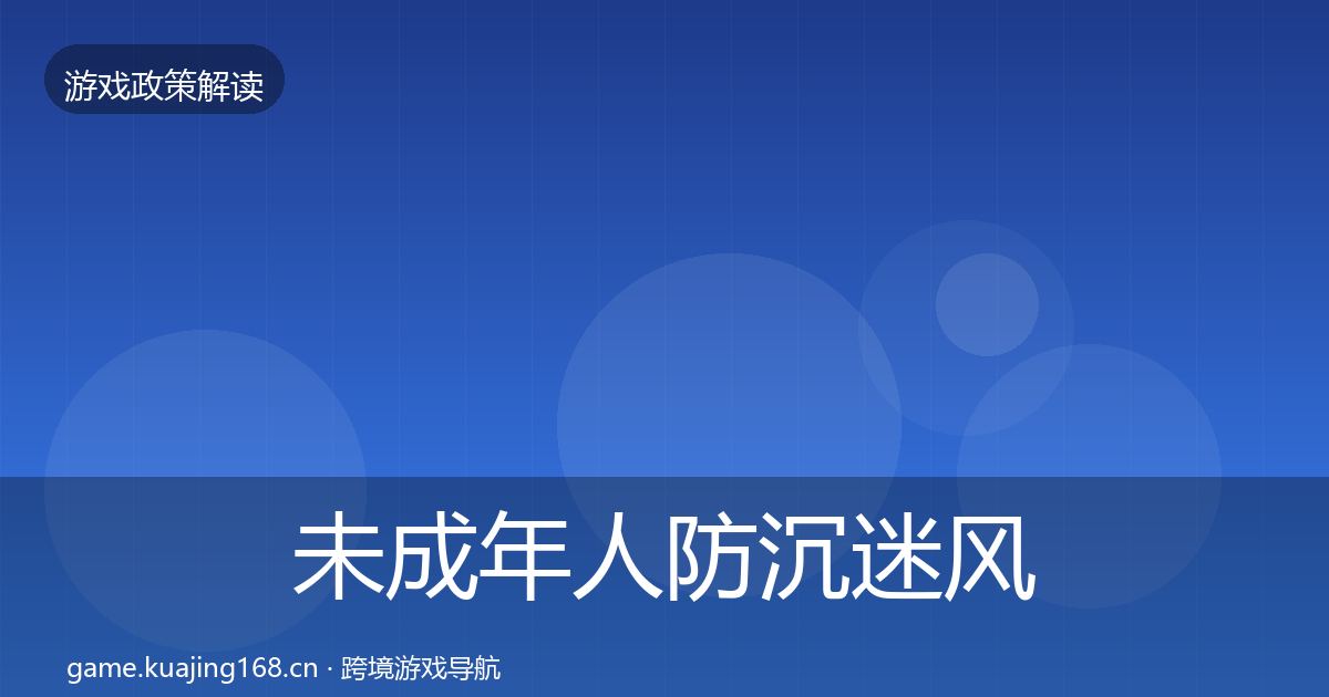 未成年人防沉迷风险预警清单实践指南·第1146篇