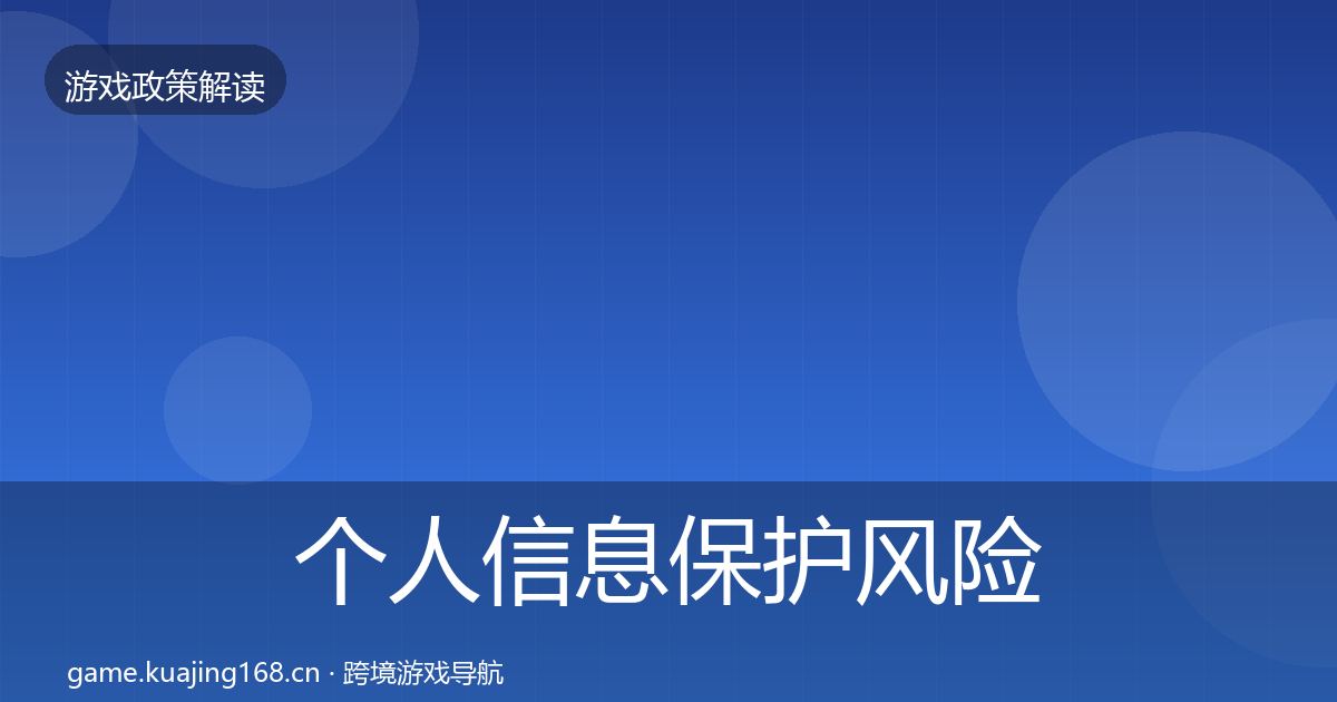 个人信息保护风险预警清单要点梳理·第1187篇