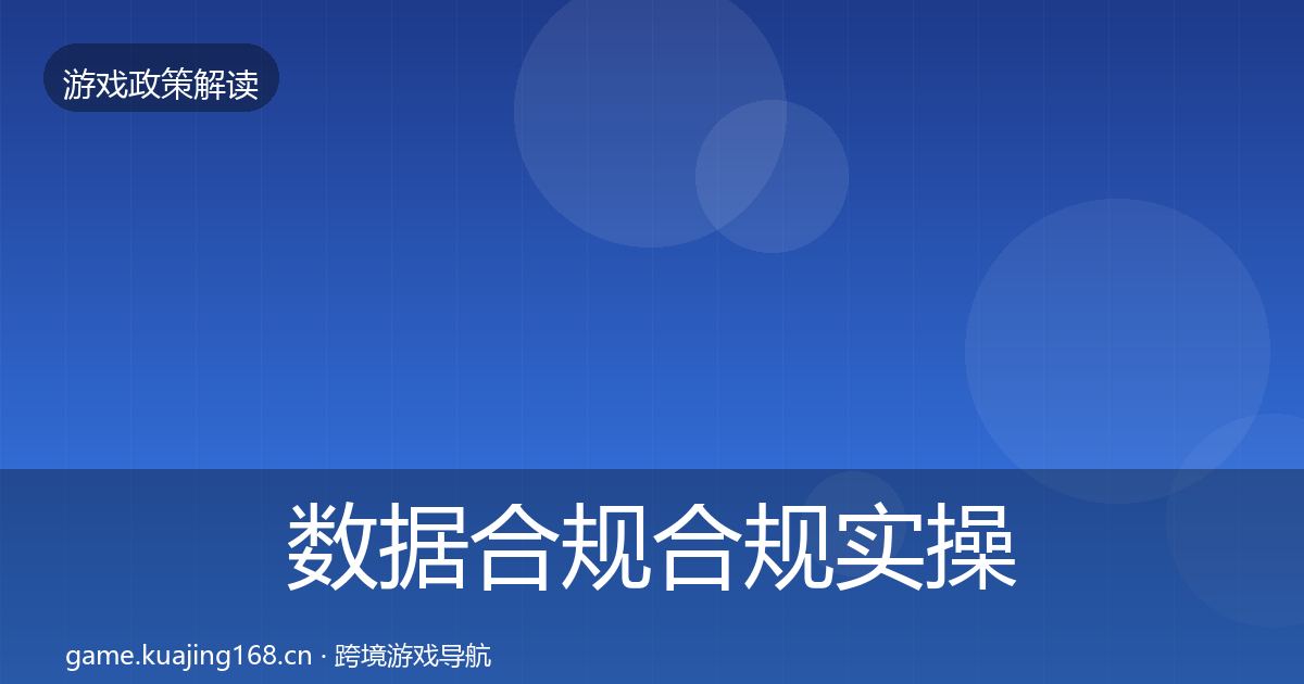 数据合规合规实操指南要点梳理·第1251篇