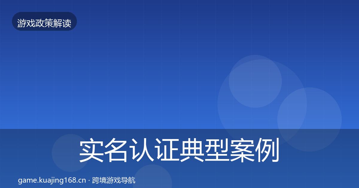 实名认证典型案例解析要点梳理·第1303篇