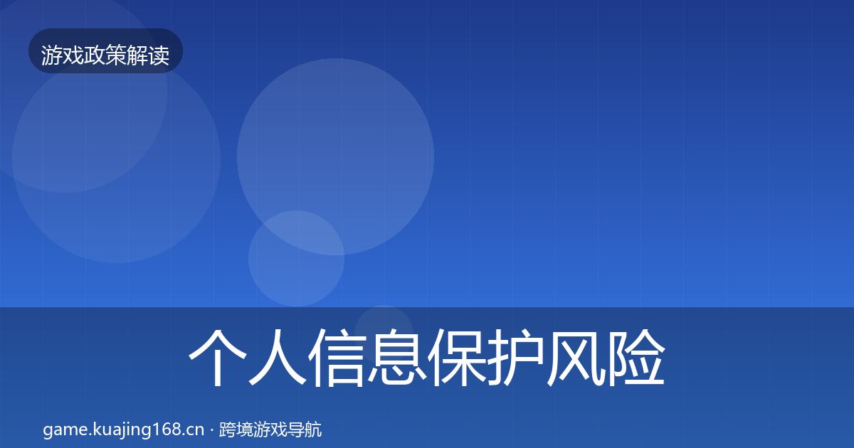 个人信息保护风险预警清单要点梳理·第1307篇
