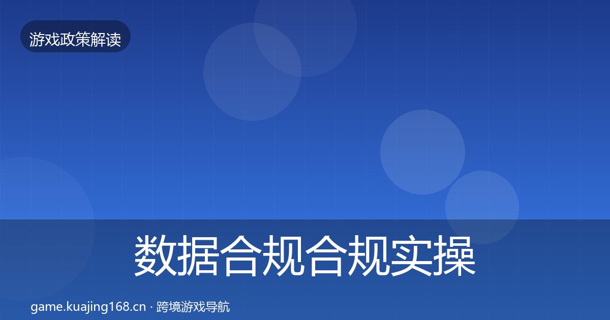 数据合规合规实操指南要点梳理·第1331篇