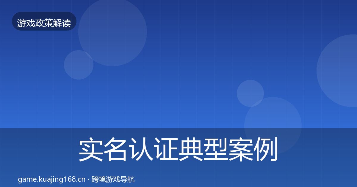 实名认证典型案例解析要点梳理·第1343篇