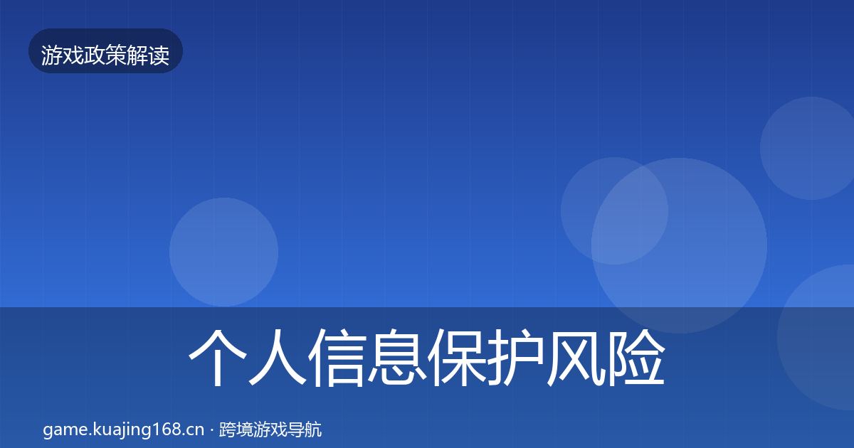 个人信息保护风险预警清单要点梳理·第1387篇