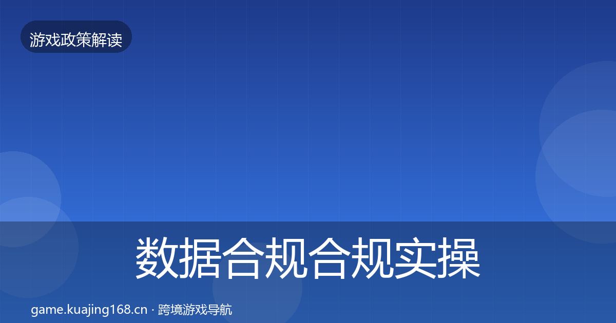 数据合规合规实操指南要点梳理·第1451篇