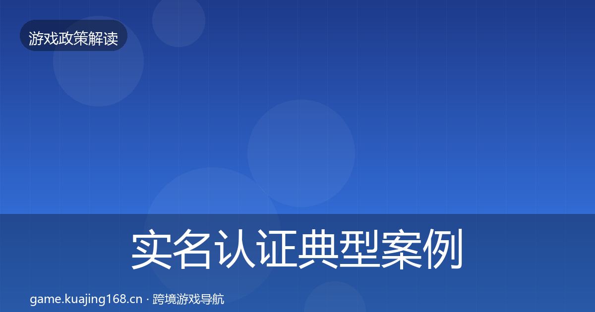 实名认证典型案例解析要点梳理·第1463篇
