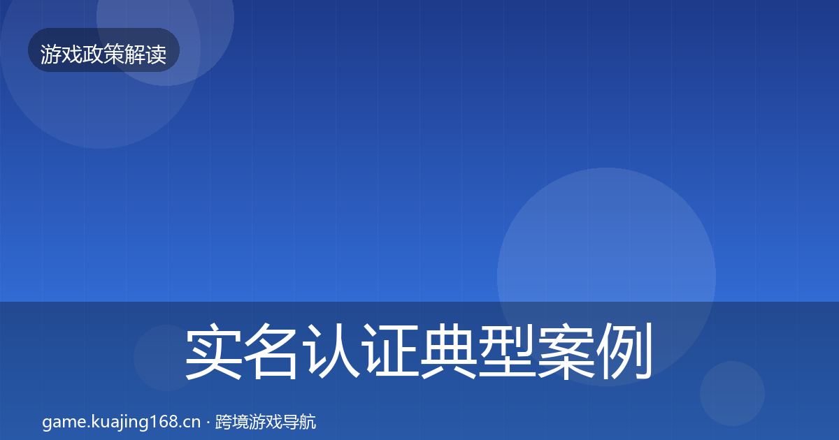 实名认证典型案例解析要点梳理·第1543篇