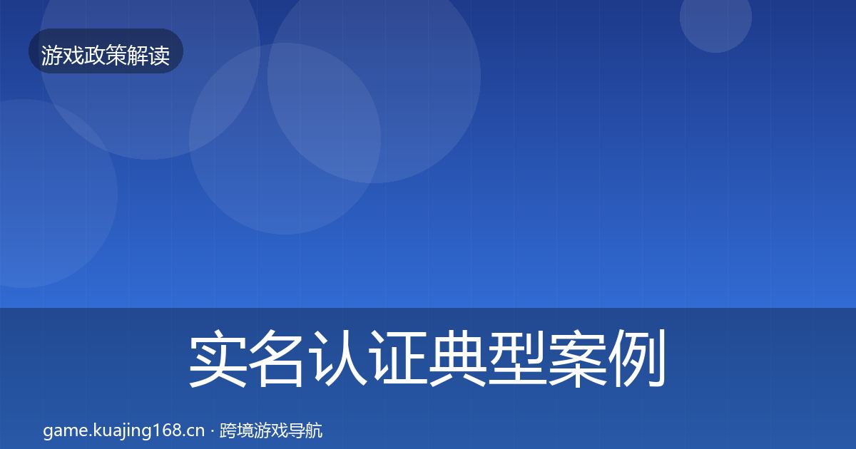 实名认证典型案例解析要点梳理·第1623篇