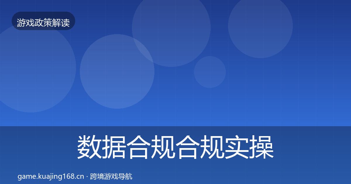 数据合规合规实操指南要点梳理·第1651篇