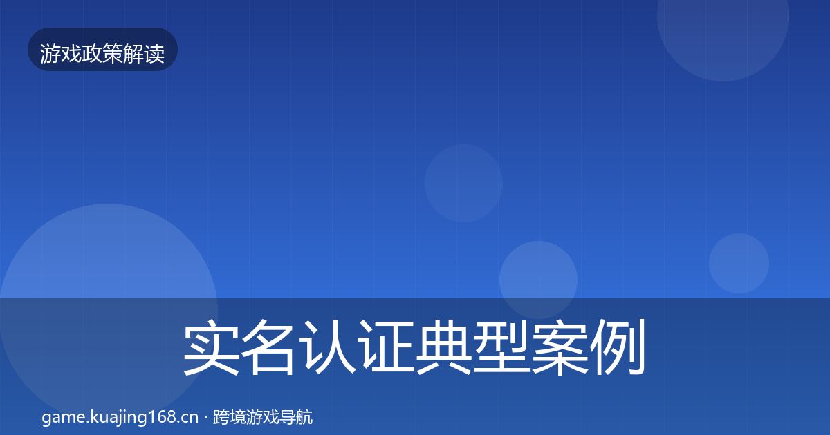 实名认证典型案例解析要点梳理·第1743篇