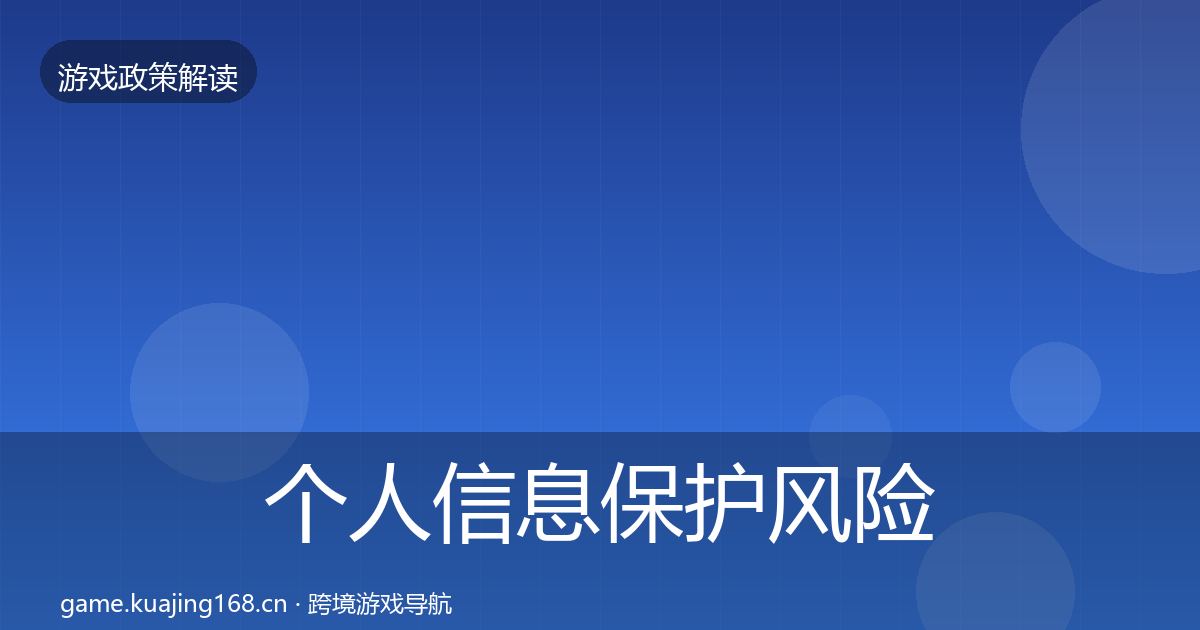 个人信息保护风险预警清单要点梳理·第1747篇