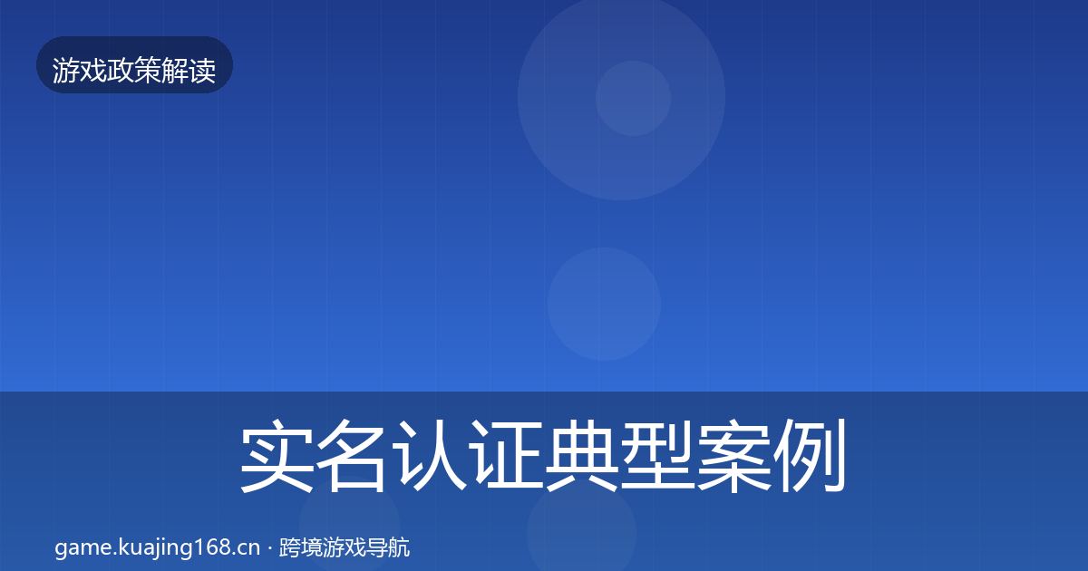 实名认证典型案例解析要点梳理·第1783篇