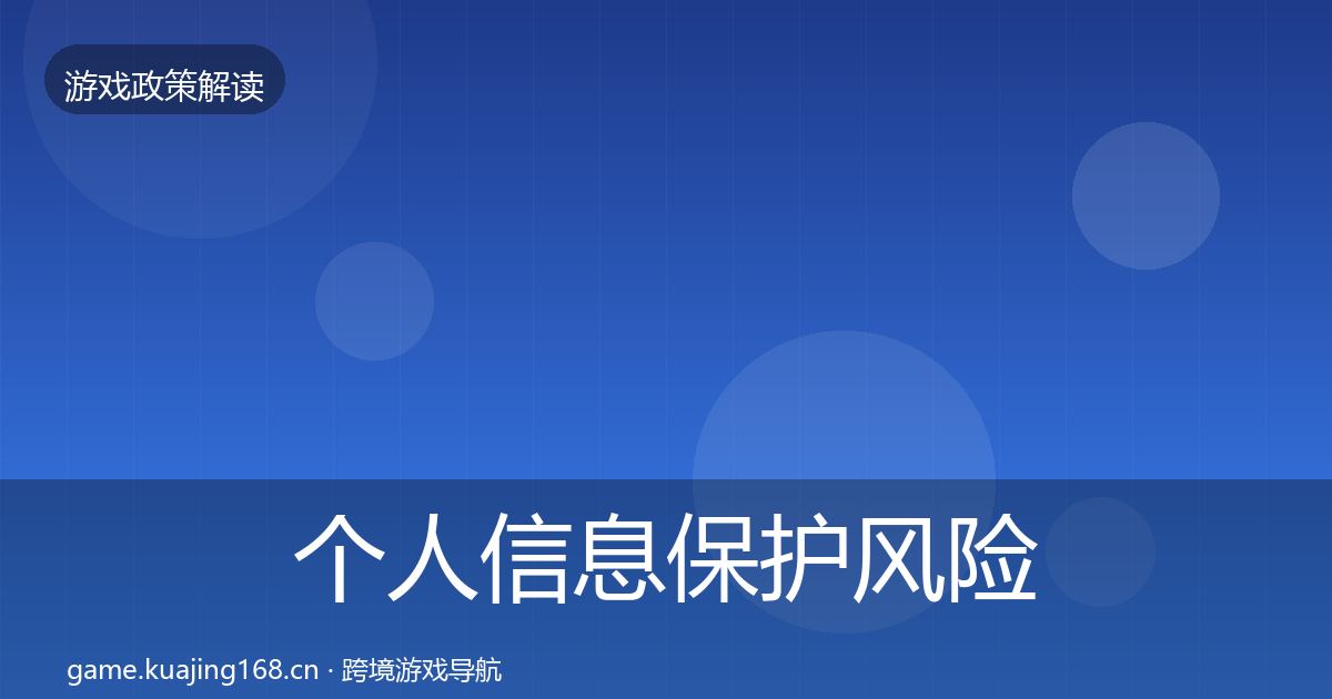 个人信息保护风险预警清单要点梳理·第1787篇