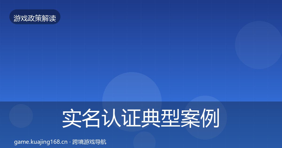 实名认证典型案例解析要点梳理·第1863篇