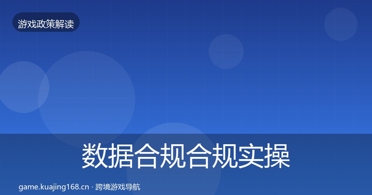 数据合规合规实操指南要点梳理·第1931篇