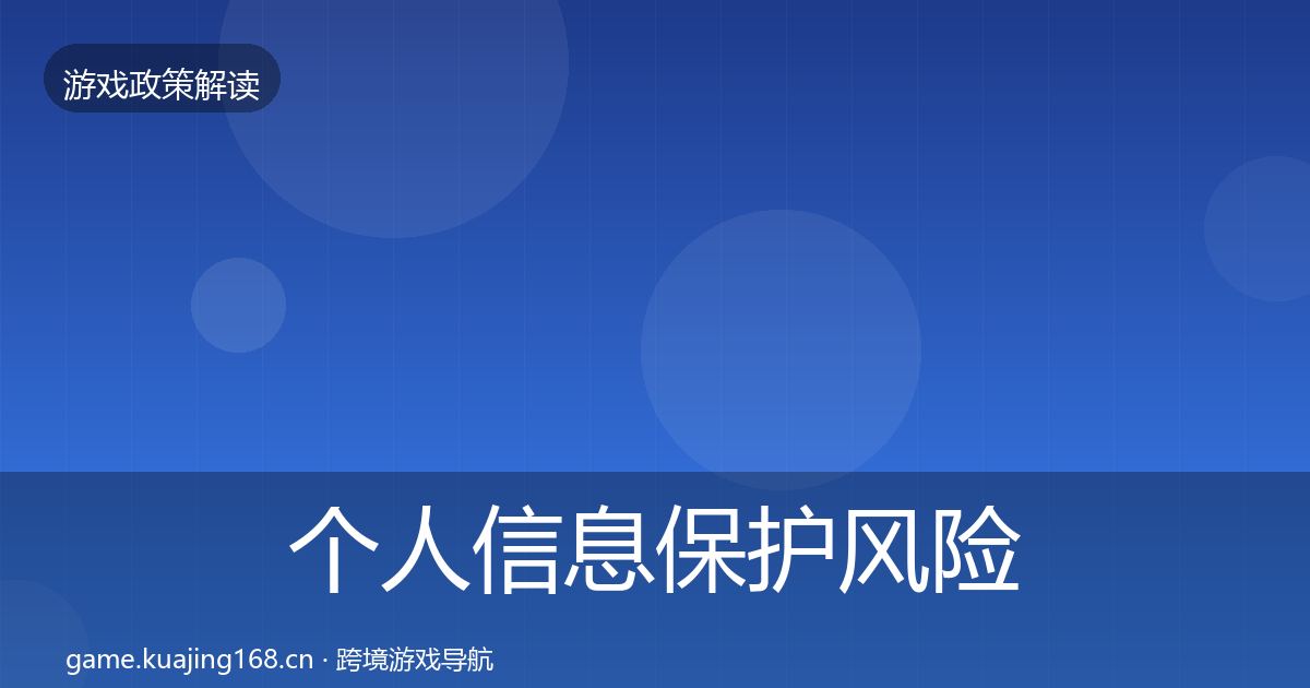 个人信息保护风险预警清单要点梳理·第1947篇