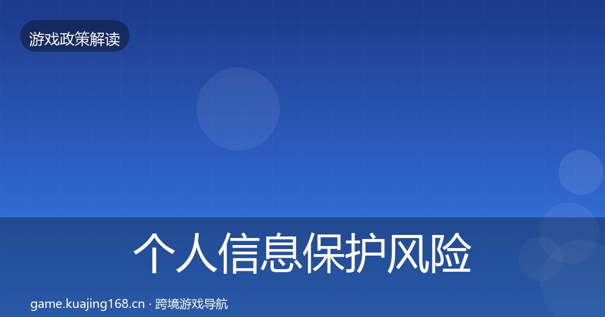 个人信息保护风险预警清单要点梳理·第2027篇