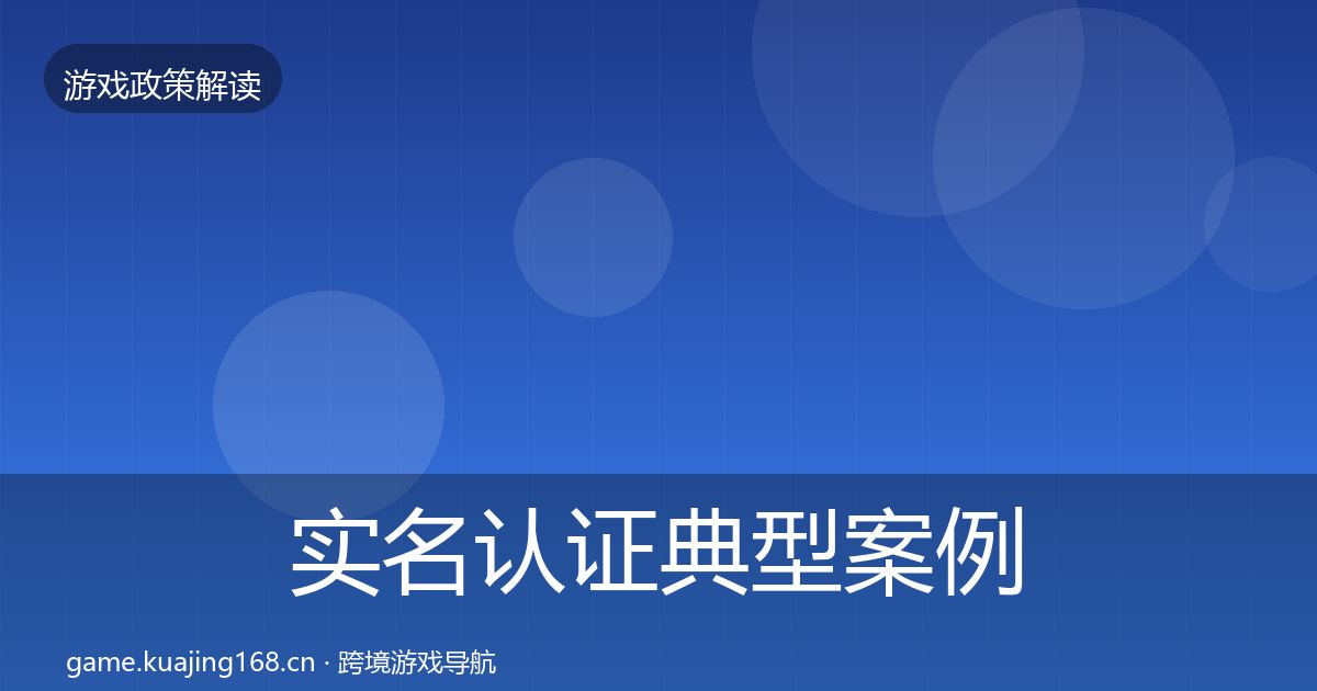 实名认证典型案例解析要点梳理·第2063篇