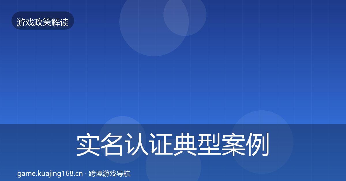 实名认证典型案例解析要点梳理·第2303篇