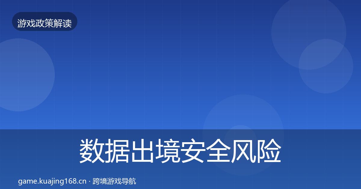数据出境安全风险预警清单入门到进阶·第2310篇