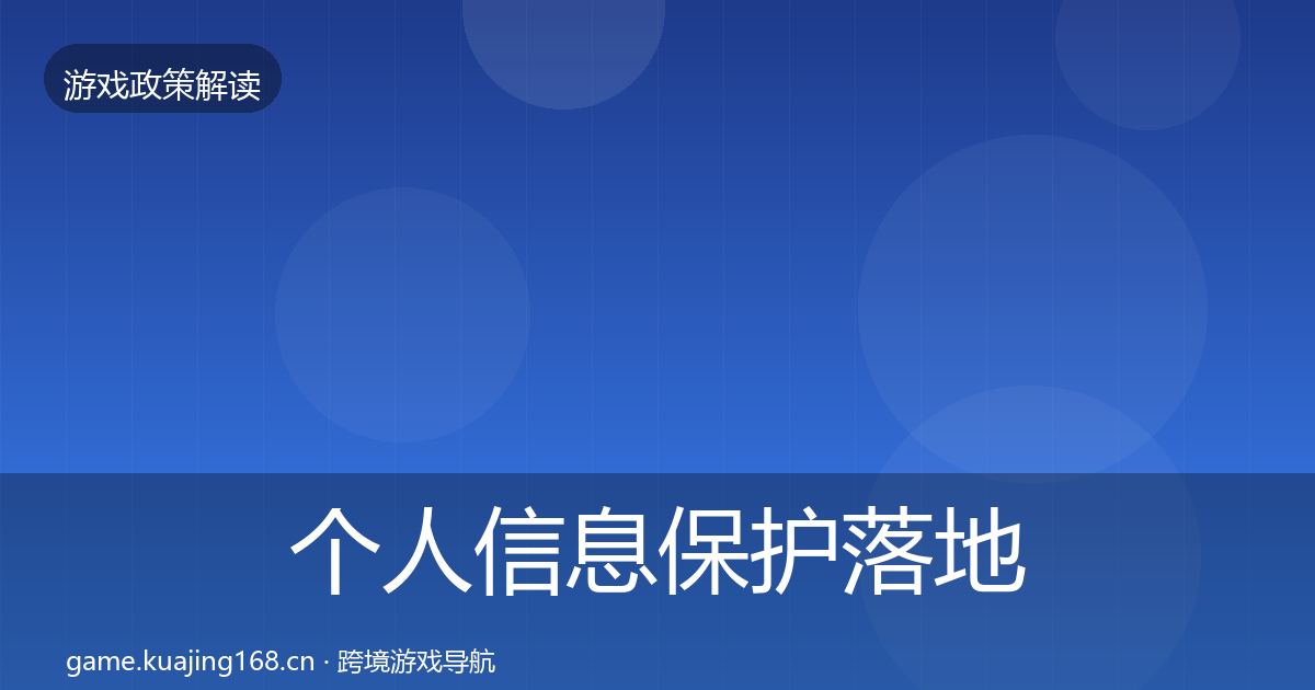 个人信息保护落地步骤要点梳理·第2312篇