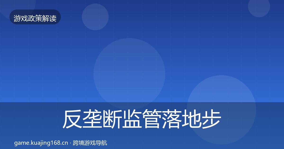 反垄断监管落地步骤入门到进阶·第2434篇