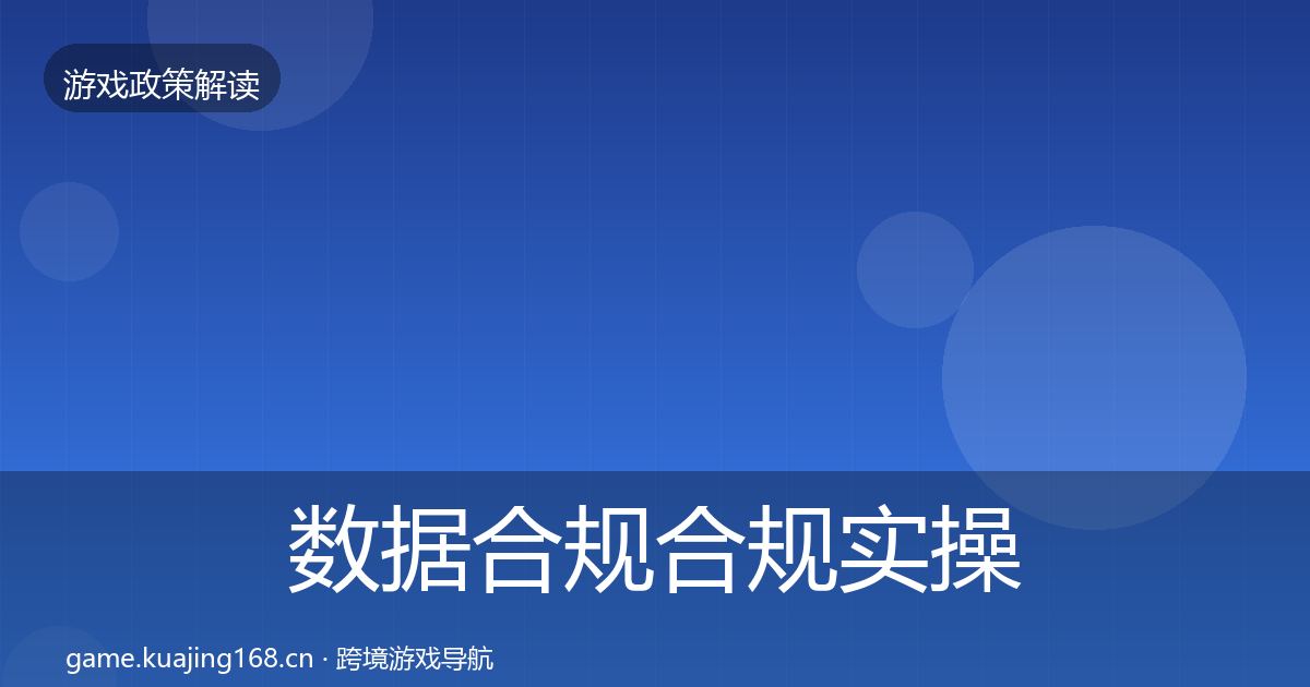 数据合规合规实操指南要点梳理·第2451篇