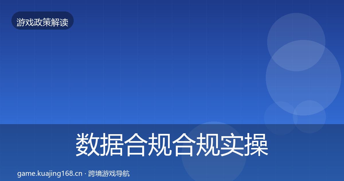 数据合规合规实操指南要点梳理·第2491篇