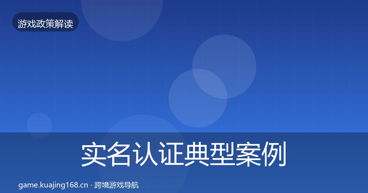实名认证典型案例解析要点梳理·第2503篇