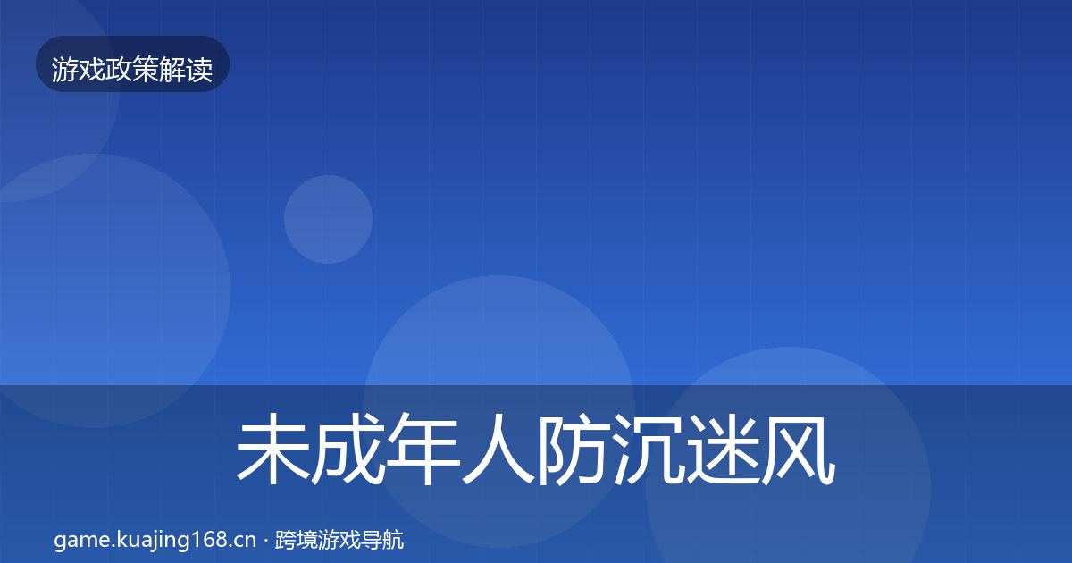 未成年人防沉迷风险预警清单实践指南·第2506篇
