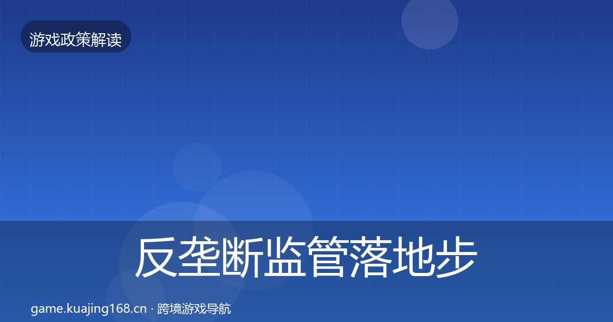 反垄断监管落地步骤入门到进阶·第2554篇