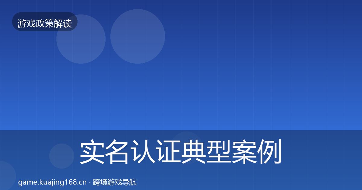 实名认证典型案例解析要点梳理·第2703篇