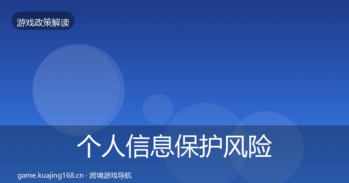 个人信息保护风险预警清单要点梳理·第2747篇