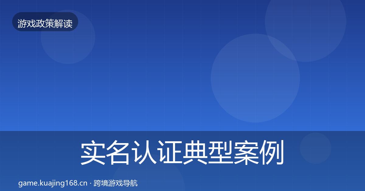 实名认证典型案例解析要点梳理