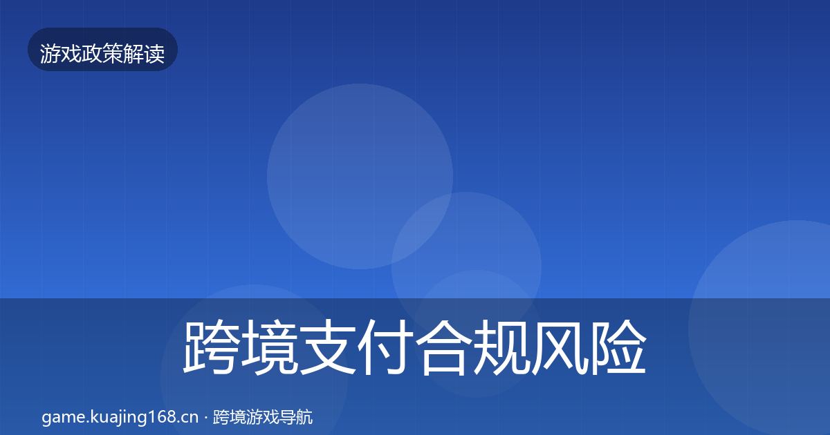 跨境支付合规风险预警清单入门到进阶