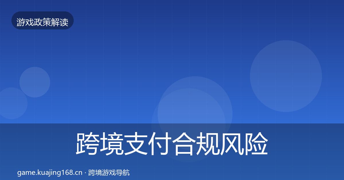 跨境支付合规风险预警清单入门到进阶